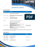 CWMUN Conference Schedule