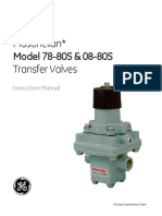 Masoneilan Transfer Valves: Model 78-80S & 08-80S