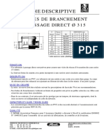 Fiche Descriptive: Boites de Branchement A Passage Direct Ø 315