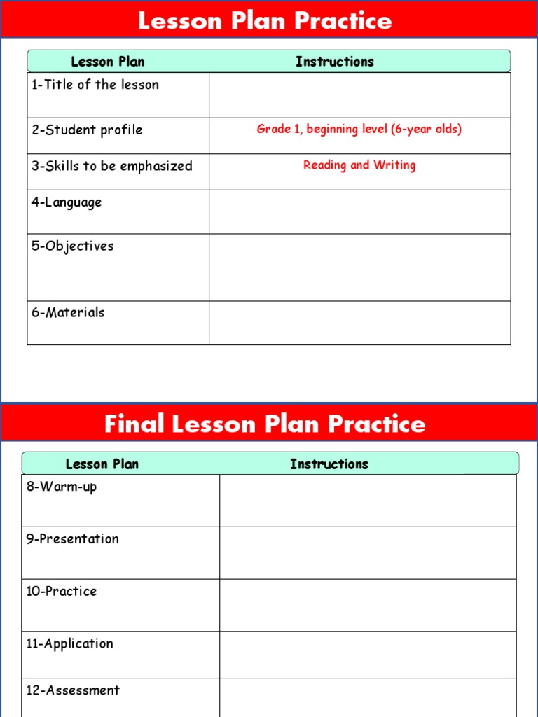 Collaborative Work Lesson Plan Practice | PDF | Career & Growth ...