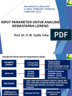 6.PPT Input Parameter Untuk Analisis Kemantapan Lereng