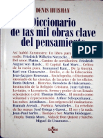 Huisman - Diccionario Mil Obras Clave Del Pensamiento