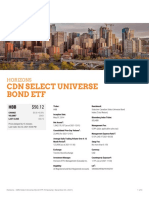 CDN Select Universe Bond Etf: Horizons