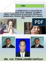 Efectos Socio Jurídicos de La Violación de Menores de Edad, en El Tribunal de Niños y Niñas y Adolecente de Santiago