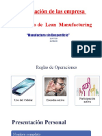 Implementación de Lean Manufacturing