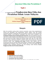 Pengenalan Penghayatan Etika Dan Peradaban Acuan Malaysia