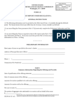 United States Securities and Exchange Commission Washington, D.C. 20549 Form 1-Z Exit Report Under Regulation A General Instructions