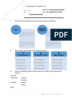 Final Exam Sa Panunuring Pampanitikan