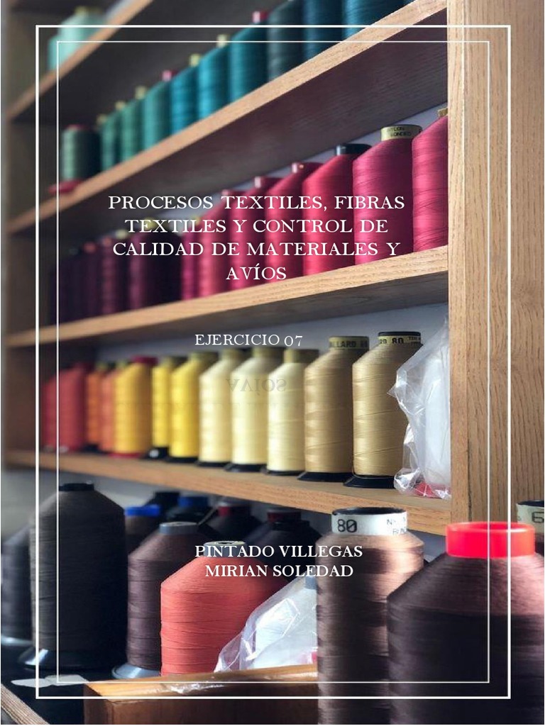 Procesos de Teñido y Acabado Textil | PDF
