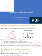 Probabilistic Linear Regression: CS771: Introduction To Machine Learning Nisheeth
