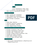 CVP Analysis: Marginal Cost Equation