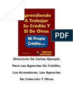 Cartas para Disputar Su Informe de Crédito