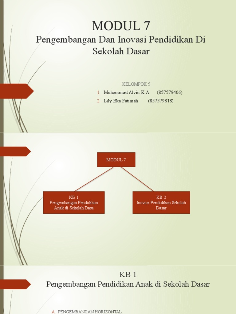 Inovasi Pendidikan di Sekolah Dasar | PDF | Karier & Perkembangan