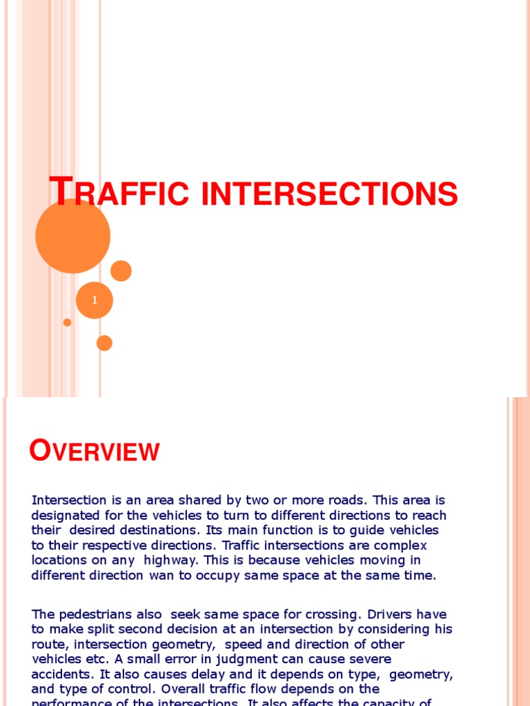 Traffic Intersections Pdf Interchange Road Traffic