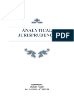 Analytical Jurisprudence: Submitted By: Saurabh Pandey B.A., LL.B. (HONS.), 4 Semester