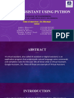 Virtual Assistant Using Python (PR 792) Final