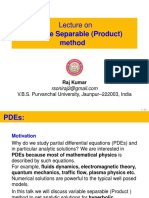 A Talk On Variable Separable Method