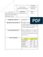 Ficha Técnica Hojaldre Pastel de Pollo