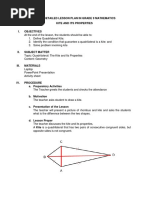 A Semi-Detailed Lesson Plan in Grade 9 Mathematics Kite and Its Properties