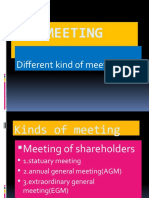 Meeting: Different Kind of Meetion