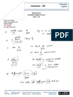 Lecture - 67: Welcome To Complete English Course Class - 67