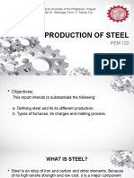 Production of Steel: Technological University of The Philppines-Visayas Capt. Sabi ST., Barangay Zone 12, Talisay City