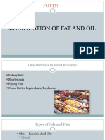 Modification of Fat and Oil