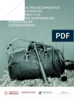 Manual sacrificio humanitario y disposición sanitaria emergencias zoosanitarias