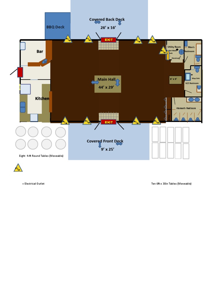 Steelhead Community Hall Hall Layout | PDF | Interior Design ...