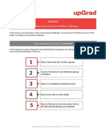 Summary of Overcoming of Group Decision Challenges