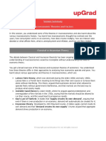 Summary Macro Economic Theories & Factors