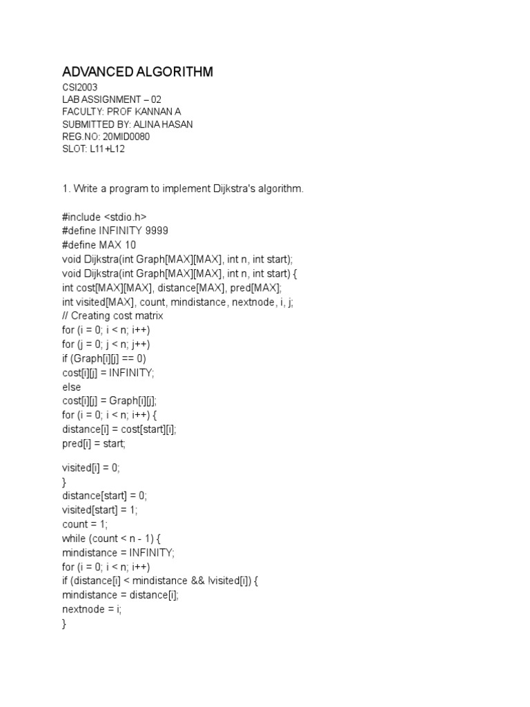 Advanced Algorithm | PDF | Theoretical Computer Science | Computational ...