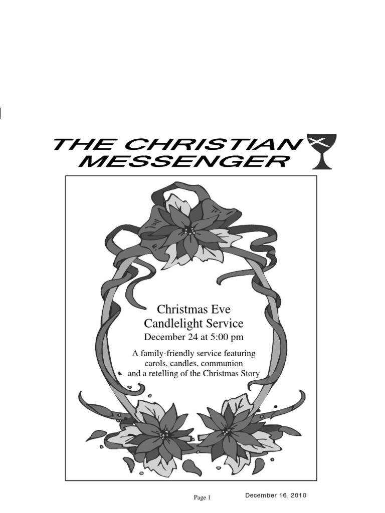 December 2010 Church Newsletter | PDF | Christmas | Advent