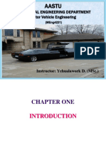 Motor Vehicle Engineering Introduction