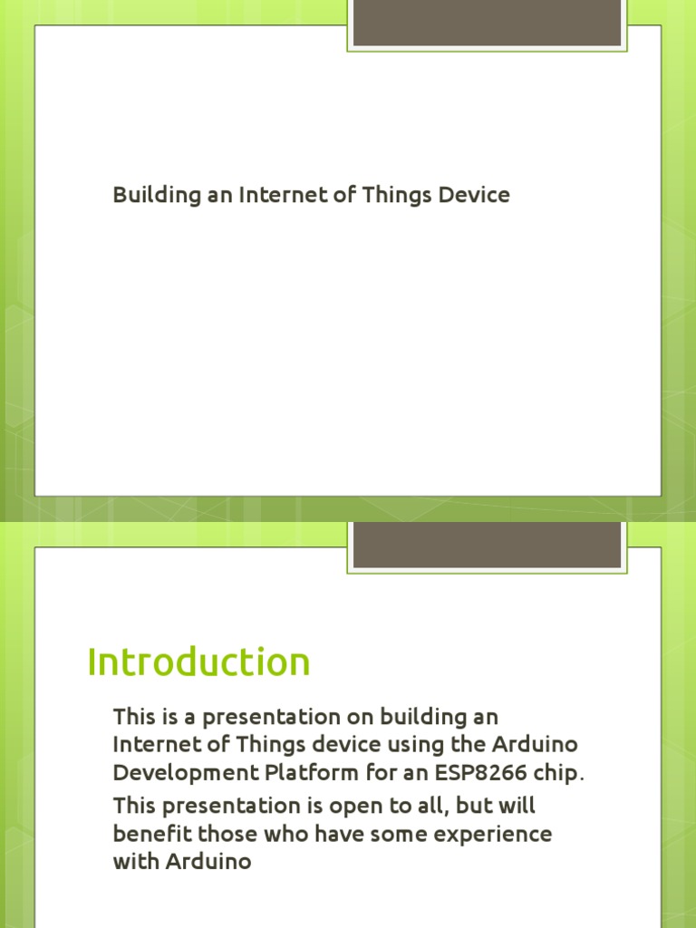 Arduino IoT with ESP8266 Guide | PDF | Arduino | Internet Of Things