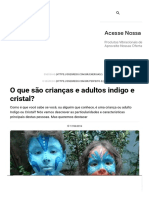 O Que São Crianças e Adultos Indigo e Cristal