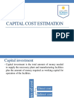 Capital Cost Estimation