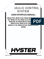 Hydraulic Control System: (User Interface Manual)