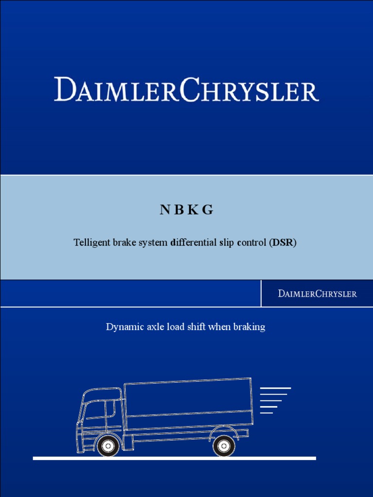 Telligent Brake System Differential Slip Control (DSR) PDF Axle Brake