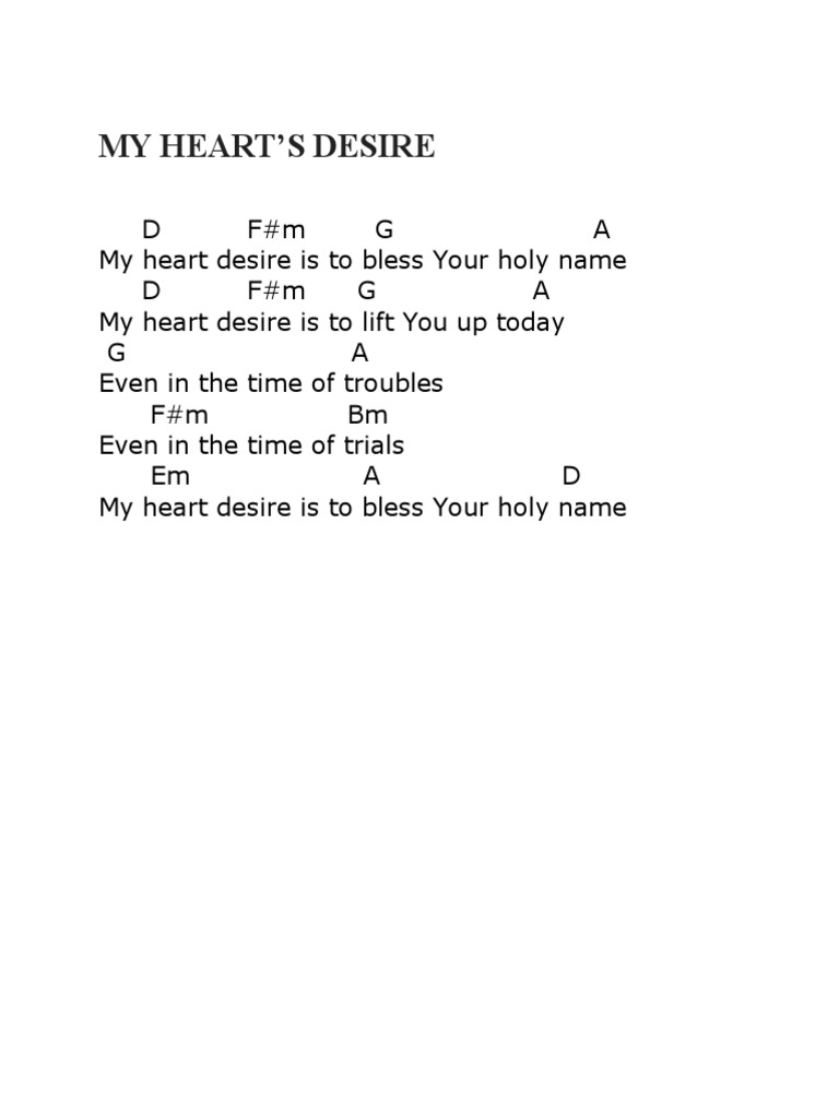 My Hearts Desire PDF