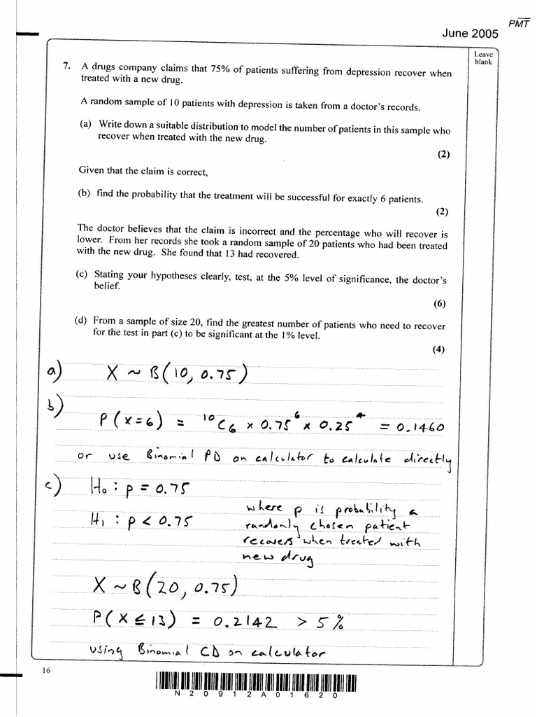 Hyp Test Solutions | PDF