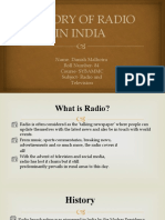 HISTORY OF RADIO IN INDIA
