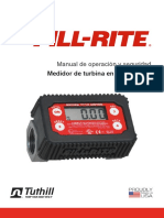 Manual Fill Rite Medidor Digital de Turbina TT10AN Español