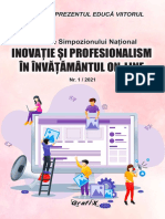 2021 - Simpozion National - Inovatie Si Profesionalism in Invatamantul On-Line