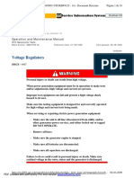 Voltage Regulators: Página 1 de 10 C15 Standby Generator Set C5H00001-UP (SEBP4325 - 14) - Document Structure