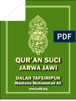 Holy Quran / Quran Suci Jarwa Jawi (Javanese)