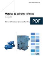 WEG Motor de Corrente Continua Manual Portugues Br
