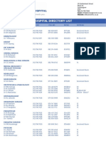 Botshilu Private Hospital Directoy List-Updated February 2022