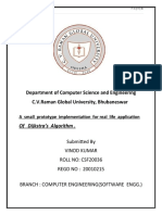 Department of Computer Science and Engineering C.V.Raman Global University, Bhubaneswar