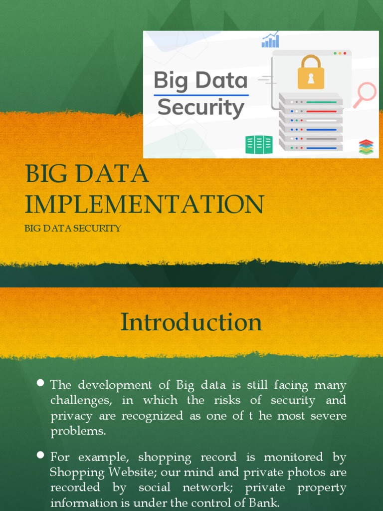 Big Data Security Challenges and Solutions | PDF | Big Data | Cloud ...